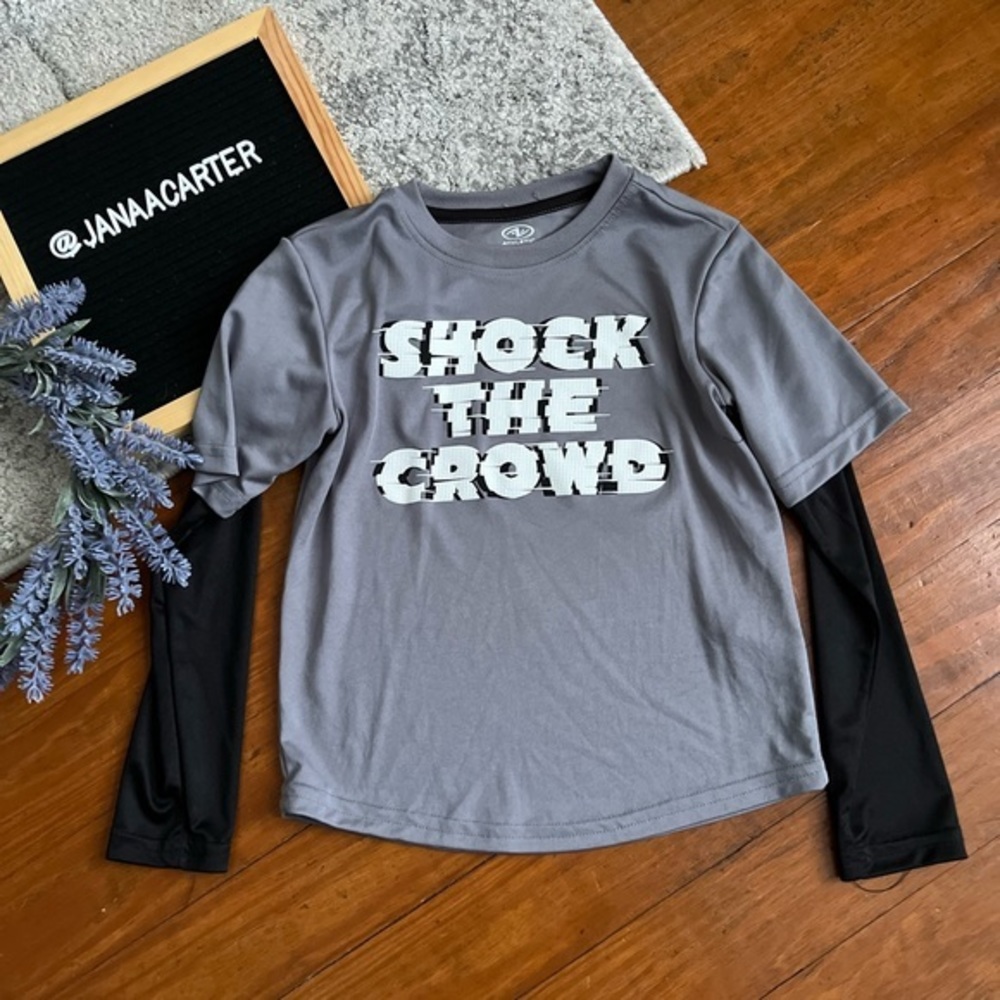 Athletic Works graphic active long sleeve tee